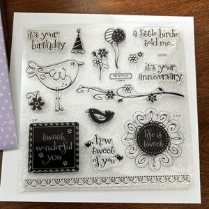 Close to my Heart - S1206 - Life is Tweet - My Acrylix Stamp Set CTMH